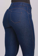 Calça Jeans Skinny Feminina Escura 24645