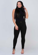 Calça Jeans Skinny Feminina Preta 24259